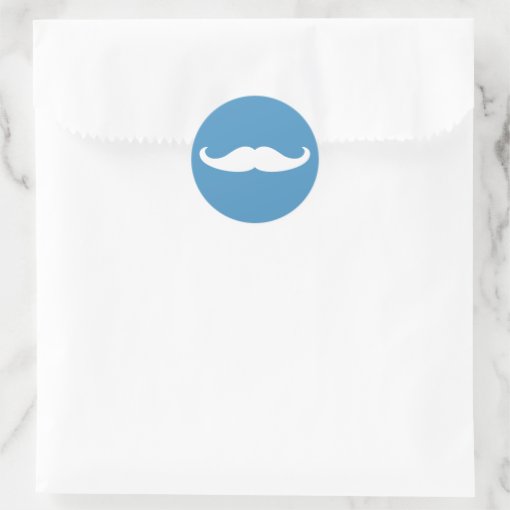 Gender Reveal Mustache Sticker Zazzle