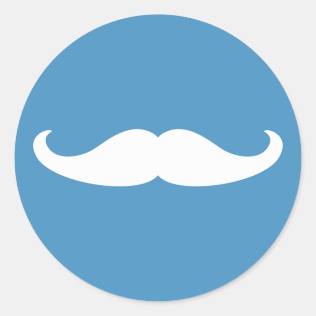 Gender Reveal Mustache Sticker (Front)