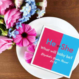 Gender Reveal Napkins