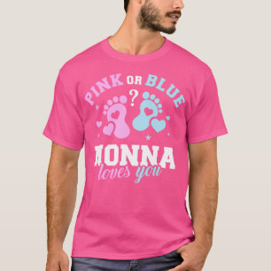 Gender reveal nonna grandma T-Shirt