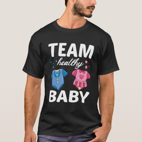 Gender Reveal Of Team Healthy Baby Party Supplies  T_Shirt