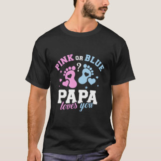 Gender Reveal Papa Dad T-Shirt