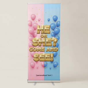 Gender Reveal Party Banner