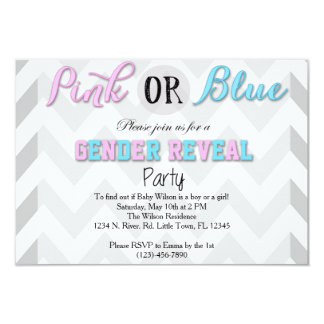 Gender Reveal Party Card