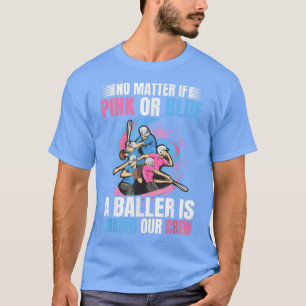 Gender Reveal Party Design for Baseball & Softball T-Shirt