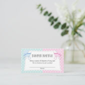 Gender Reveal Party Diaper Raffle Tickets Enclosure Card | Zazzle