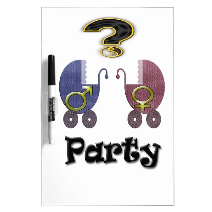 Gender Reveal Party Dry Erase Boards