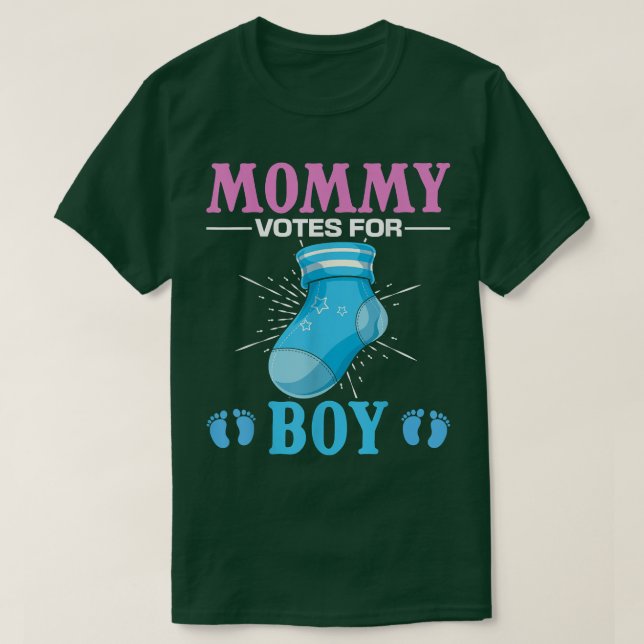 Gender Reveal Party Future Mom Team Boy Gender Rev T-Shirt (Design Front)