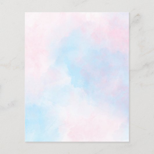 gender reveal party he or she blue or pink (Back)