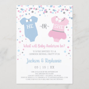 Gender Reveal Party Invitation