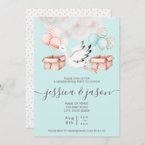 Gender Reveal Party Invitation