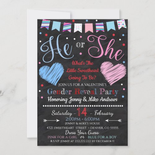 Gender Reveal Party Invitation