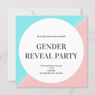 Gender Reveal Party INVITATION