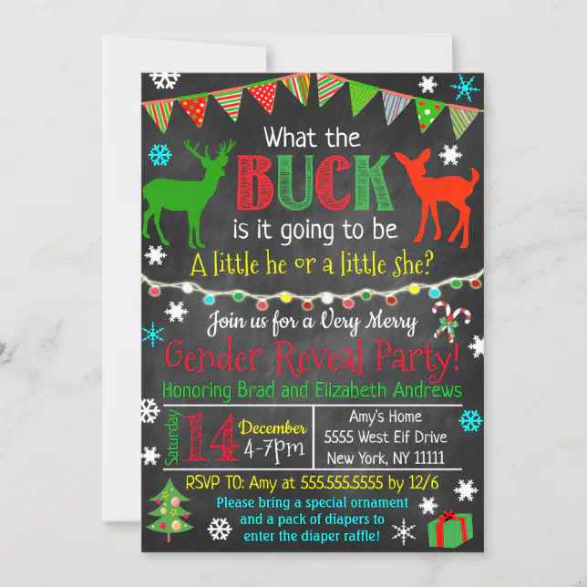Gender Reveal Party Invitation | Zazzle