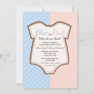 Gender Reveal Party Invitation