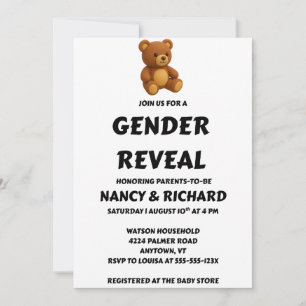 Gender Reveal Party Invitation