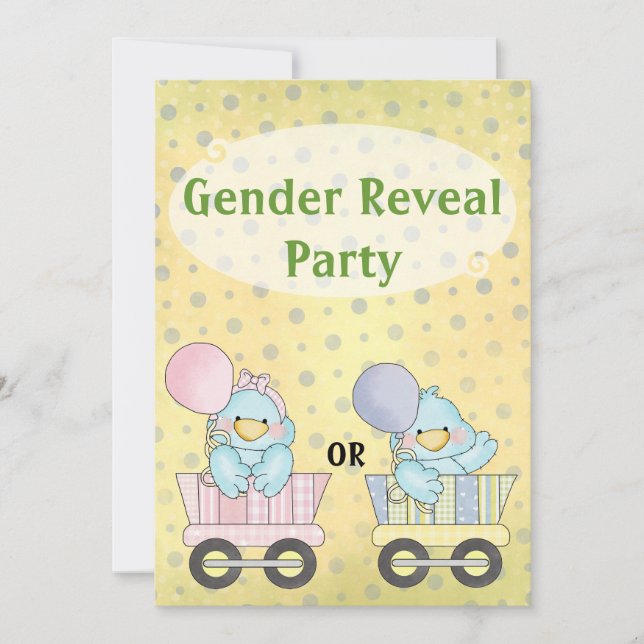 Gender Reveal Party Invitation (Front)