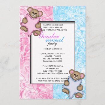 Gender Reveal Party Invitation by ForeverAndEverAfter at Zazzle