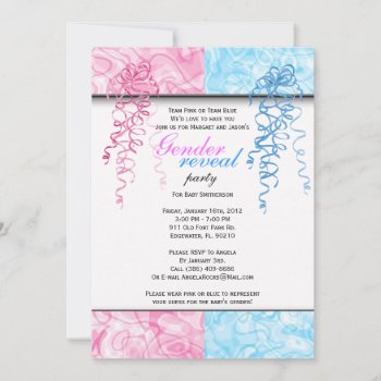 Gender Reveal Party Invitation by ForeverAndEverAfter at Zazzle
