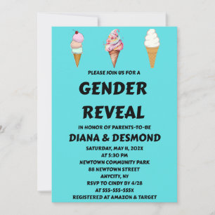 Gender Reveal Party Invitation