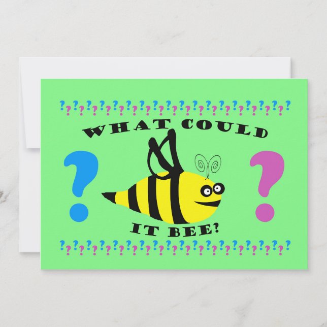 Gender Reveal Party Invitation (Front)