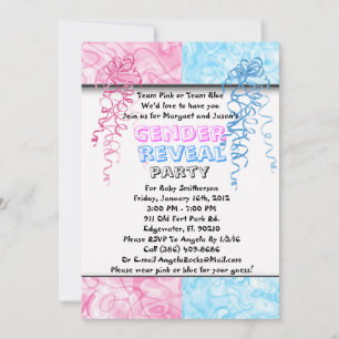 Gender Reveal Party Invitation