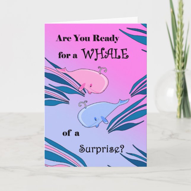 Gender Reveal Party Invitation Card (Front)