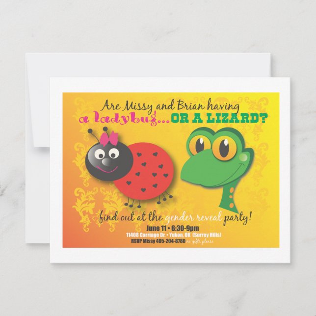 Gender Reveal Party Invite (Front)