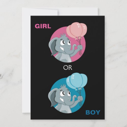 Gender Reveal party invites