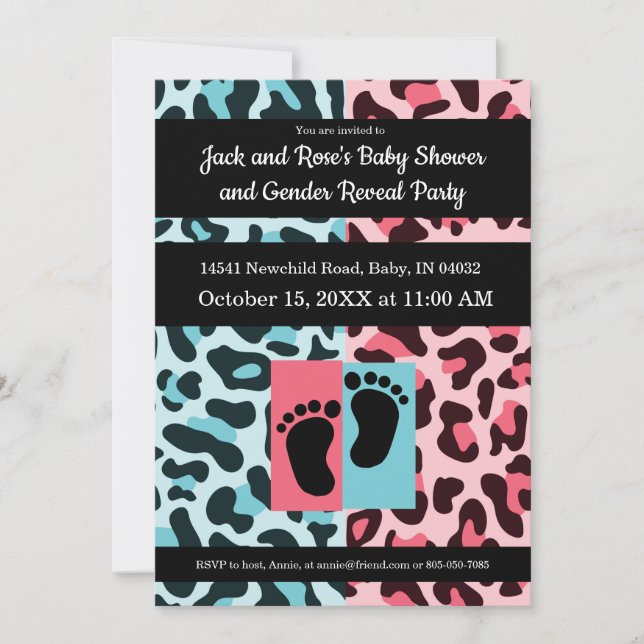Gender Reveal Party Invites Invitations (Front)