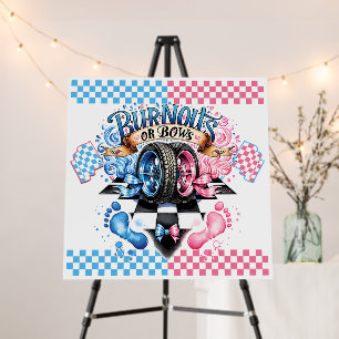 Gender Reveal Party Pink Blue Foam Board