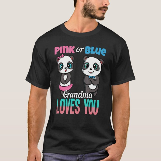 Gender Reveal Party Team Baby Shower Pinkness Blue T-Shirt (Front)