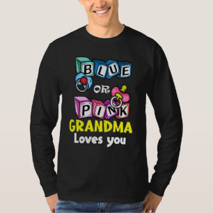 Gender Reveal Party Team Baby Shower Pinkness Blue T-Shirt
