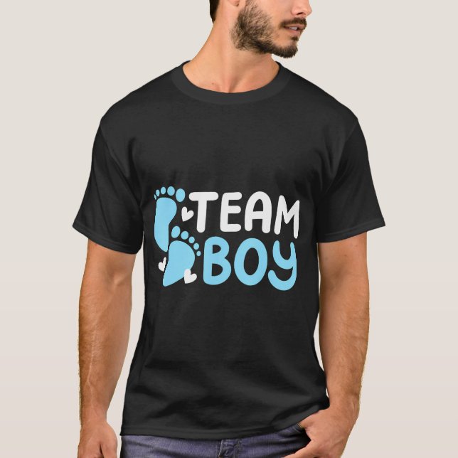 Gender Reveal Party Team Boy T-Shirt (Front)