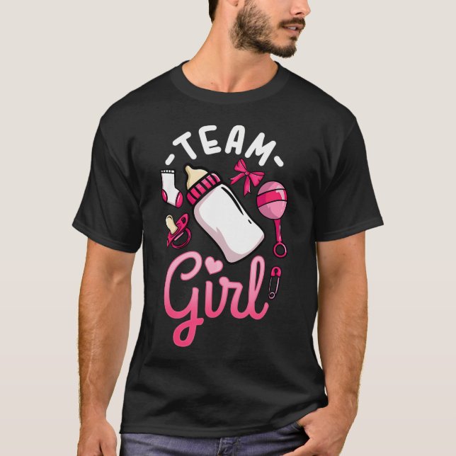 Gender Reveal Party Team Girl T-Shirt (Front)
