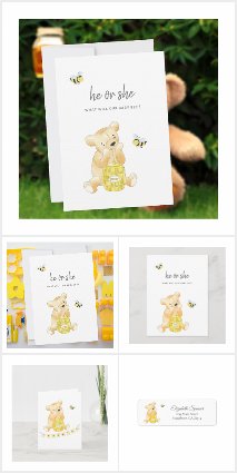 Gender Reveal Party | Teddy Bear Honey and Bee 