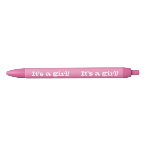 Gender Reveal Pens Its a Girl Pink