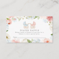 Gender Reveal Pink and Blue Diaper Raffle