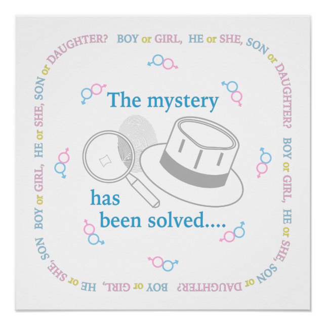Gender Reveal Poster (Front)