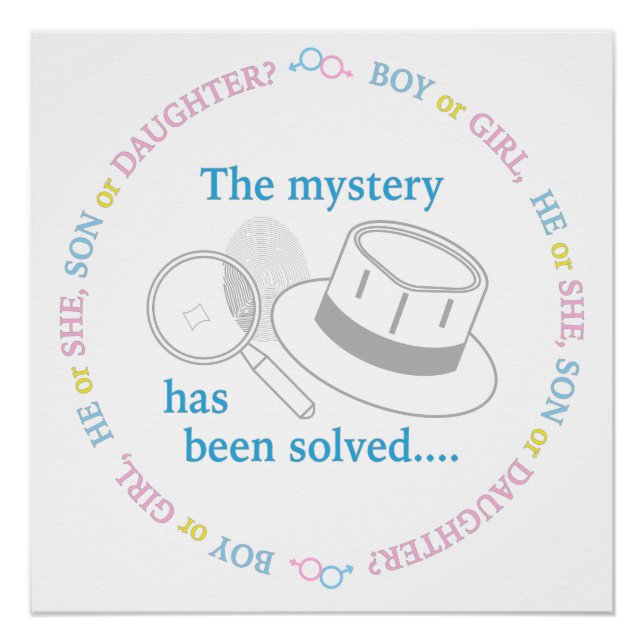 Gender Reveal Poster (Front)