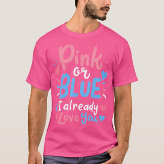 Gender Reveal Pregnancy Announcement T-Shirt