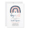 Gender Reveal rainbow navy blue and pink shower