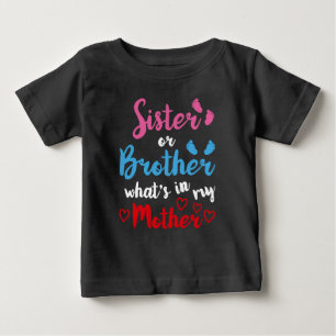 Gender Reveal T Shirt For Kids