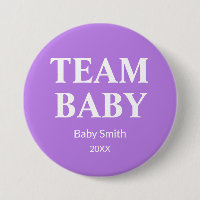 Gender reveal Team Baby purple any theme