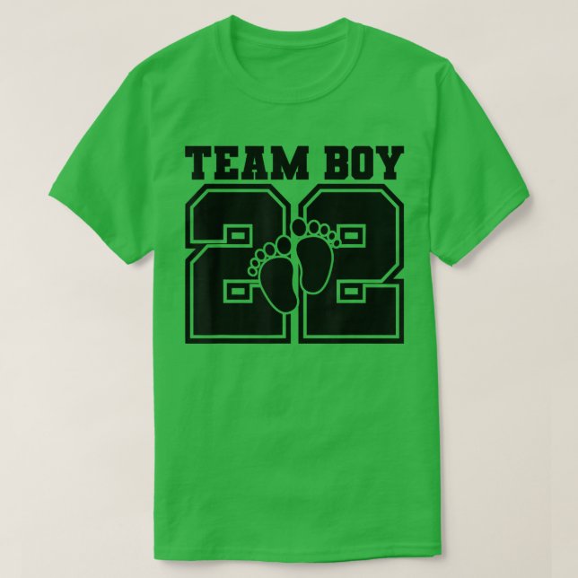 Gender Reveal Team Boy 2022 Matching Baby Party Bl T-Shirt (Design Front)
