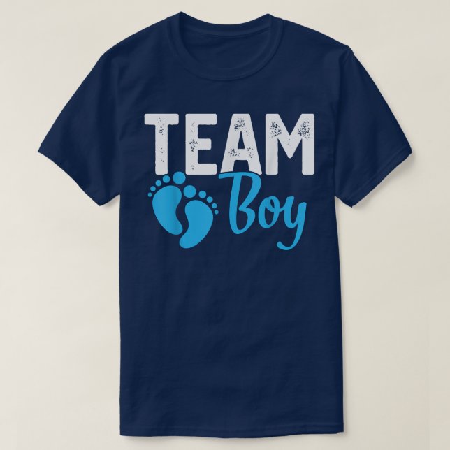 Gender Reveal Team Boy Blue  T-Shirt (Design Front)