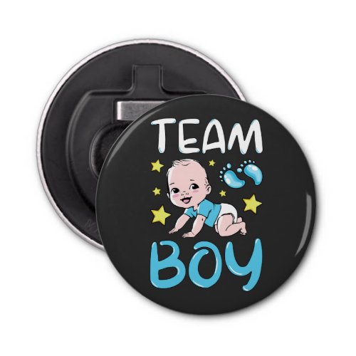 Gender Reveal Team Boy Party Set Bottle Opener