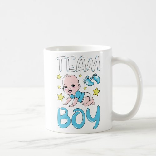 Gender Reveal Team Boy Party Set Coffee Mug