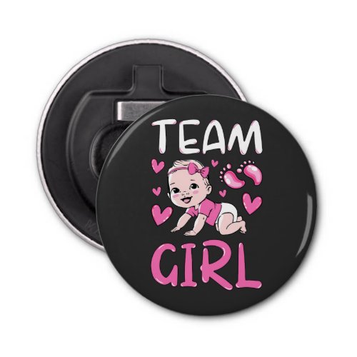 Gender Reveal Team Girl Party Set Bottle Opener