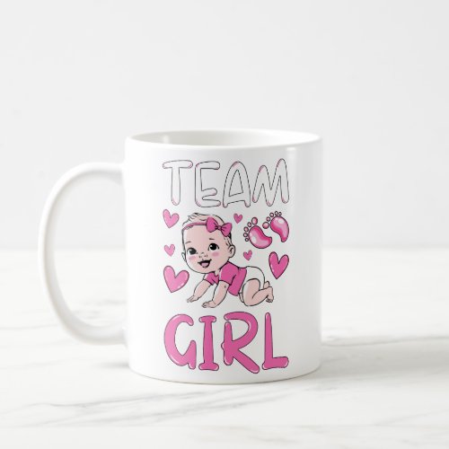 Gender Reveal Team Girl Party Set Coffee Mug